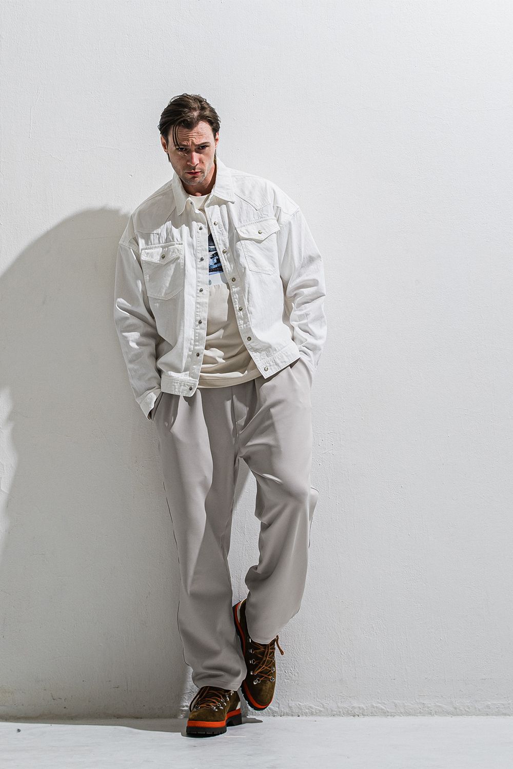 Emilio DB WIDE PANTS / スラックス ワイドイージーパンツ