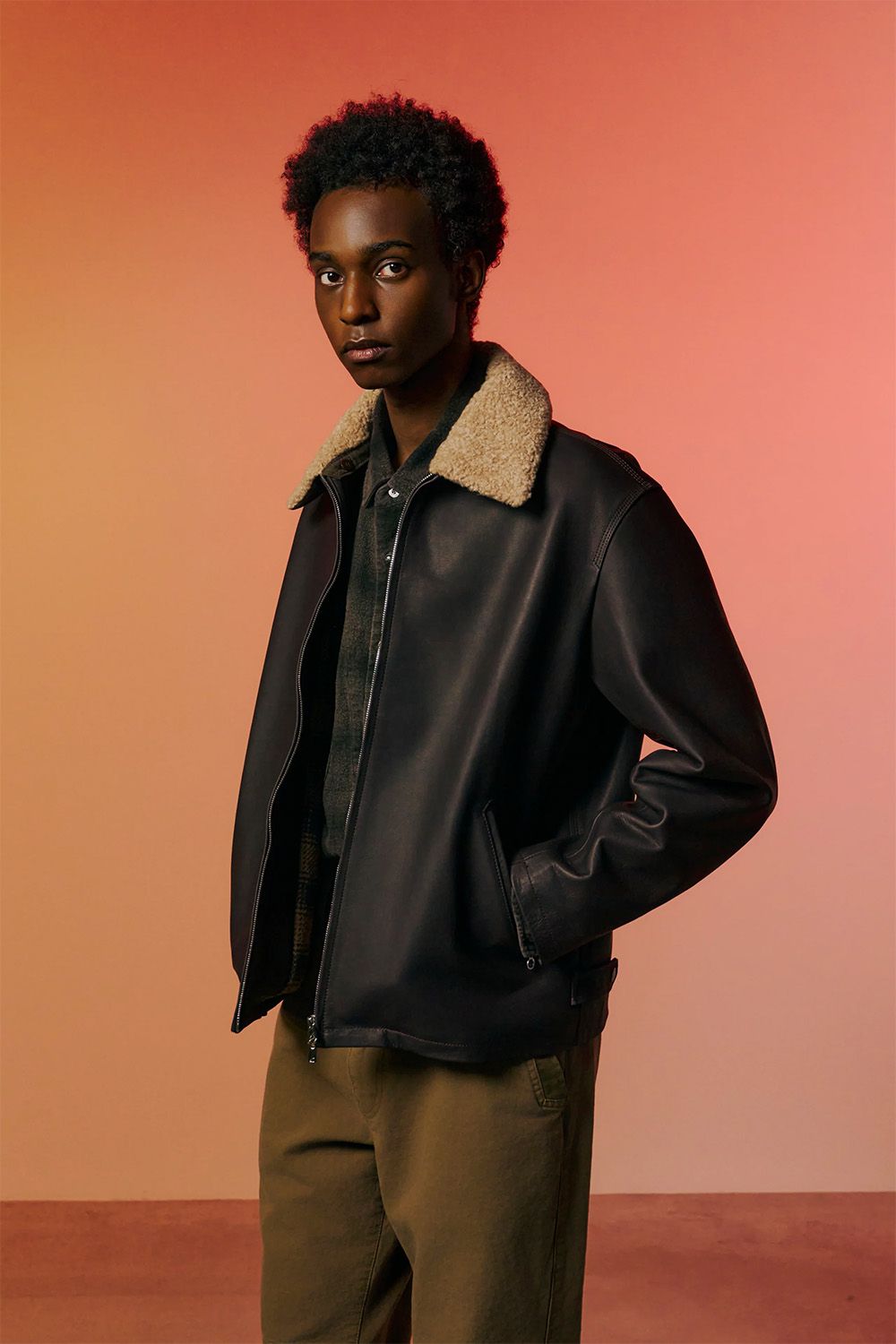 OIL WAX LEATHER JACKET / オイルワックス カウレザー ジップブルゾン