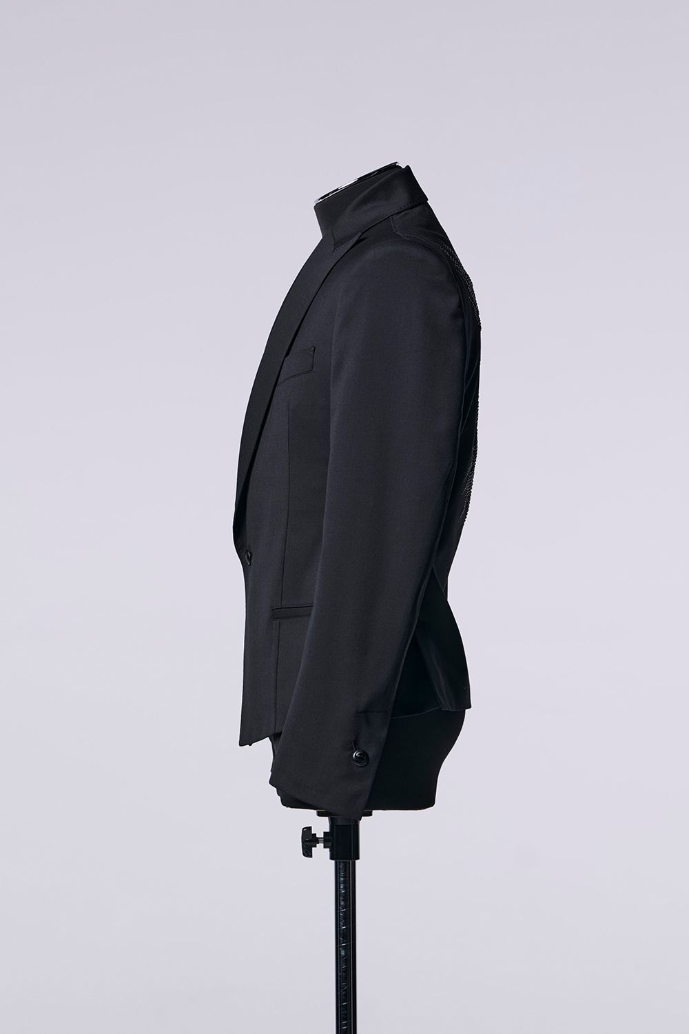 【SGZ COSTUME LINE】 RePE/Wool Gabardine Short Peaked Jacket（スワロ付） / SUGIZO コスチューム ショート ピークド ジャケット