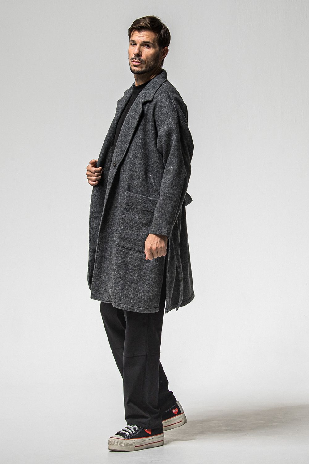 GOWN OVER COAT / オーバーサイズ ガウン コート