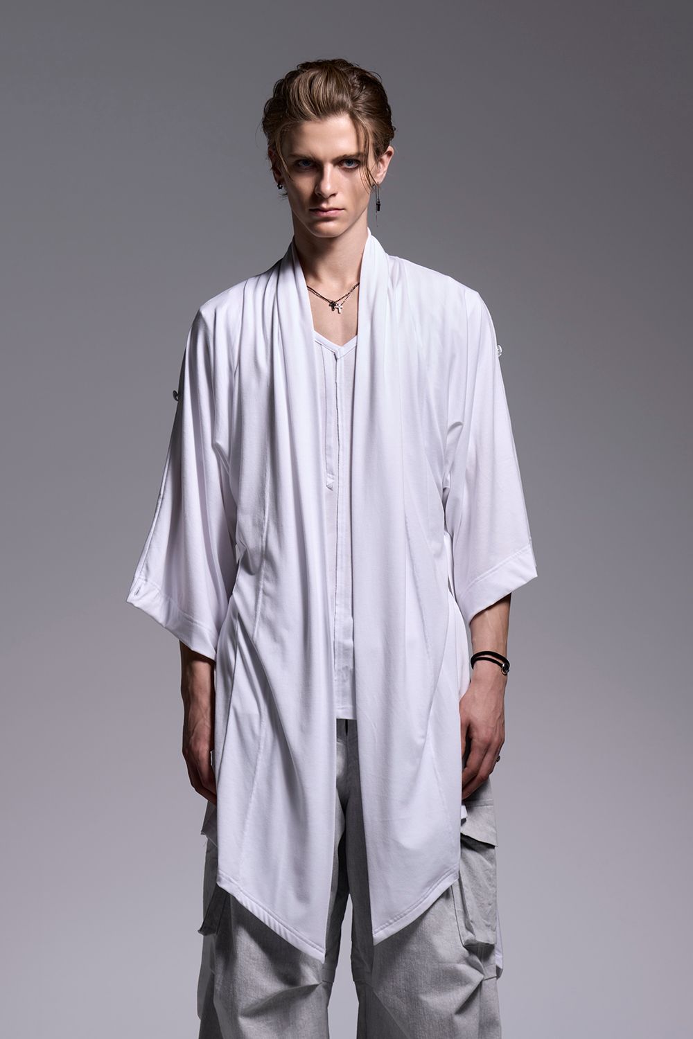 BEATENJIKU KIMONO-Sleeve Cardigan / ベア天竺 着物スリーブ カーディガン