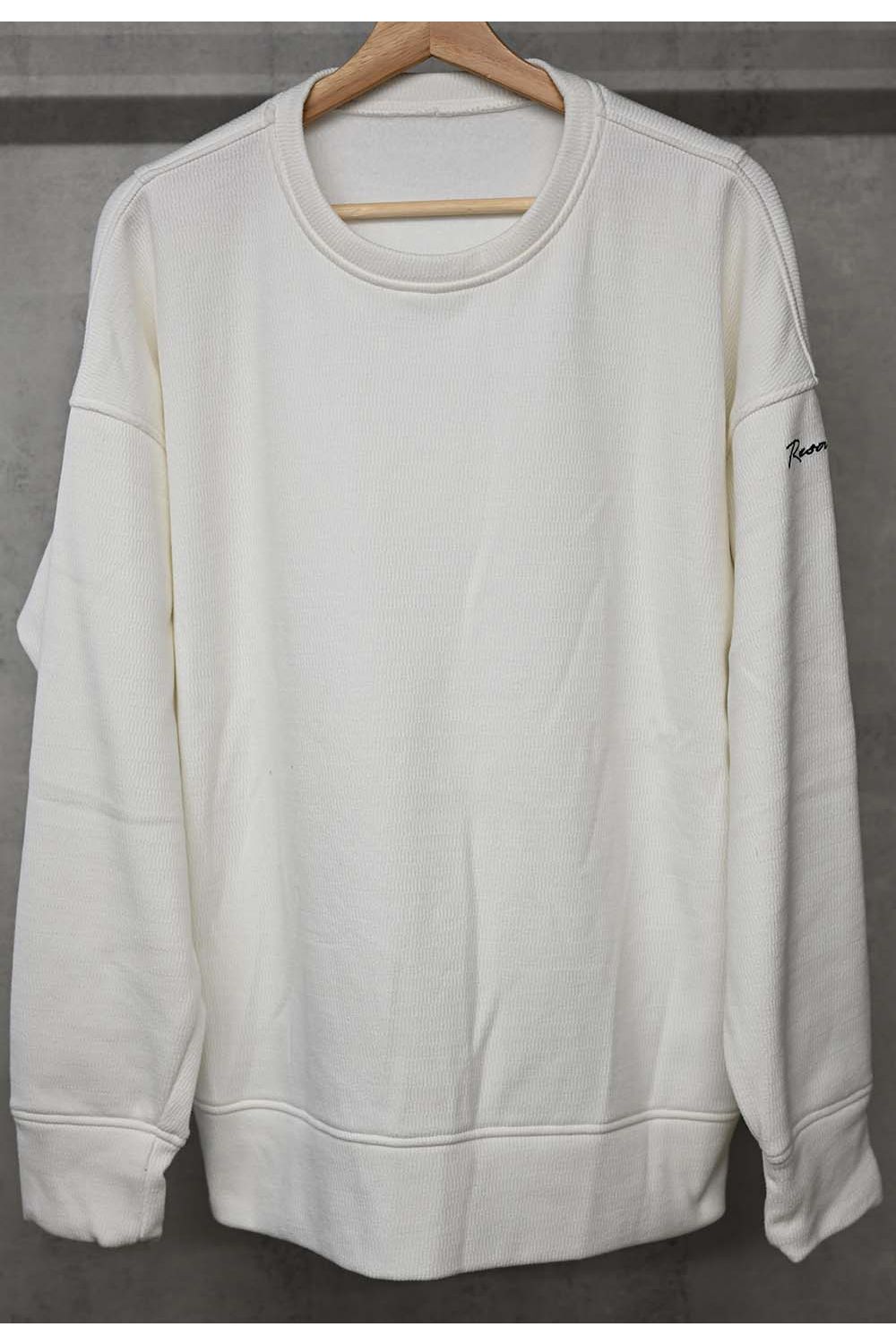 VELOURS FLEECE THERMAL LOOSE TRAINER / ベロア フリース サーマル ルーズ トレーナー