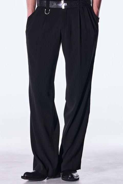 Back Satin Wide Slacks / バックサテン ワイド スラックス