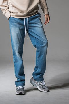 DENIM JERSEY WIDE PT / デニムジャージワイドパンツ