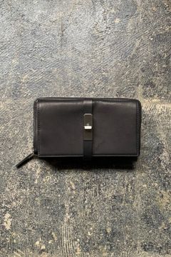 WALLET BLACK ×S/SILIVER METAL - Oil Leather