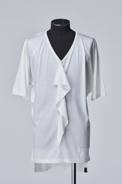 Viscose Organic Frill V Dolman T-Shirt
