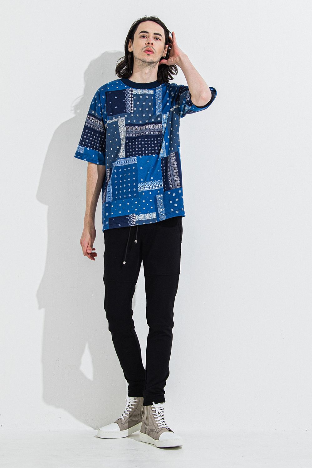 BANDANA OVER TEE / バンダナ オーバーサイズ Tシャツ