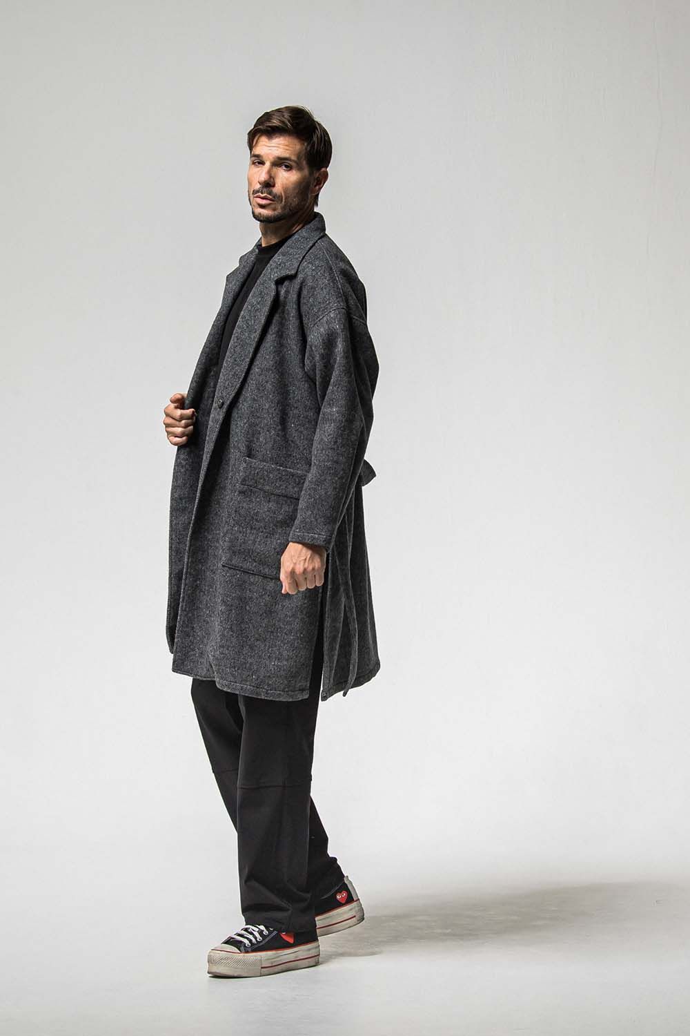 GOWN OVER COAT / オーバーサイズ ガウン コート
