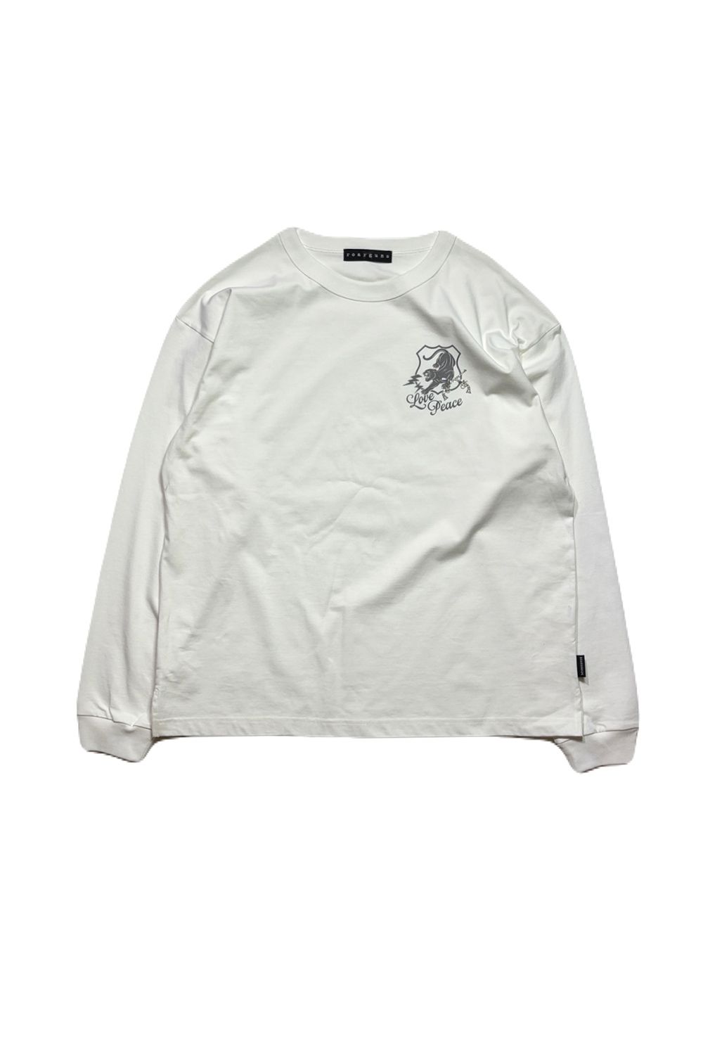 ORG/CO L/TEE PANTHER / オーガニックコットン パンサーエンブレム ロングスリーブ Tシャツ