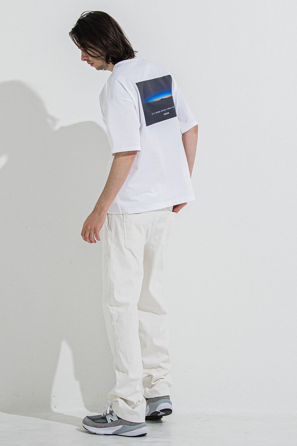 DENIM JERSEY WIDE PT / デニム ジャージ ワイド パンツ