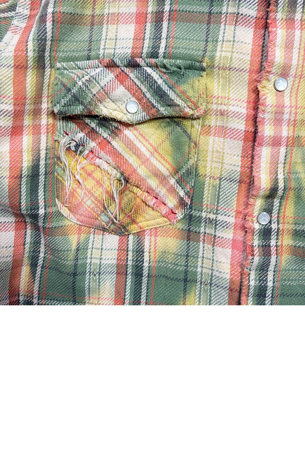 CO CHECK SHIRT / Peace / コットン チェック シャツ Peace METAL HOTFIX