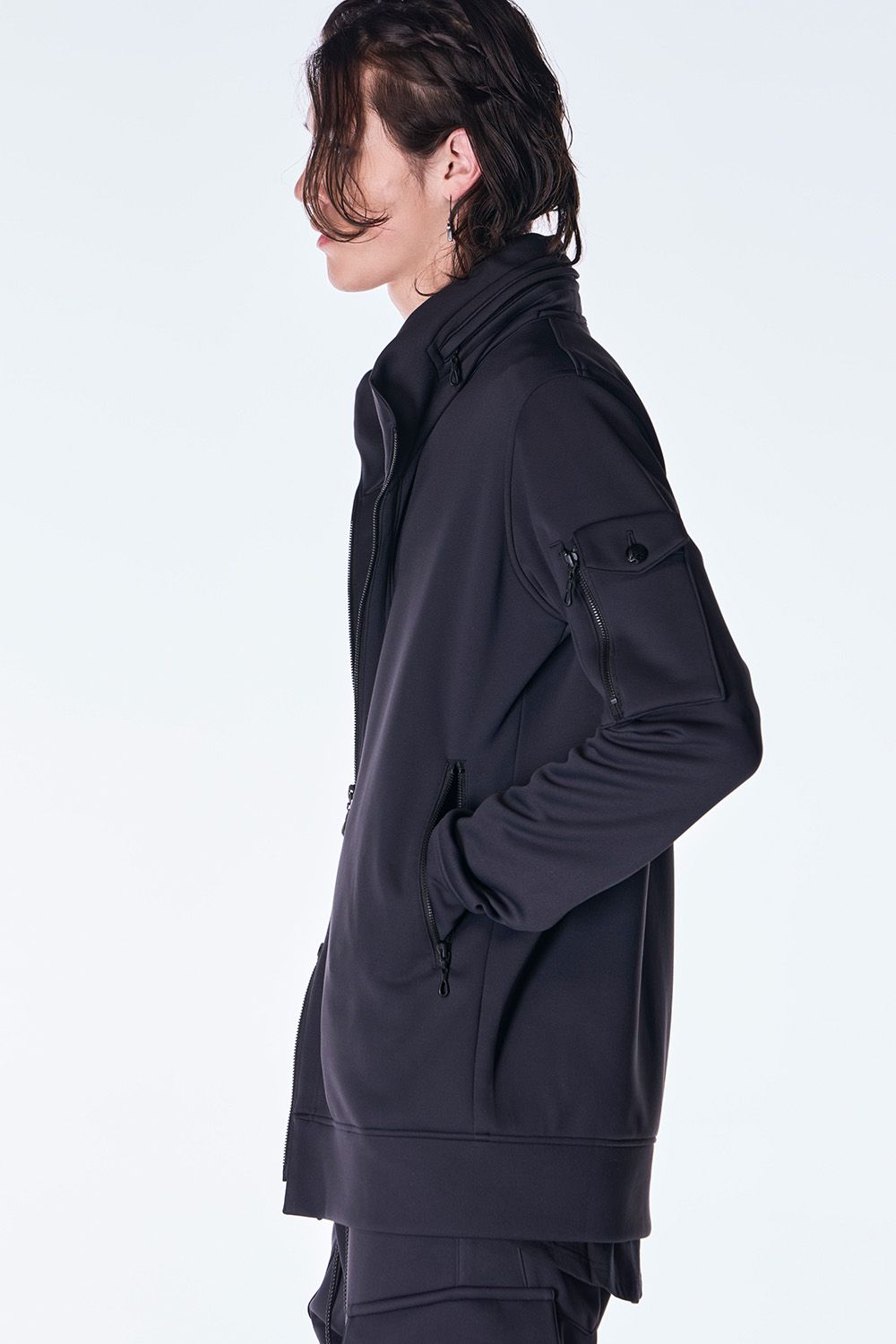 Double Knit Jersey Stand Collar Blouson / ダブル ニット ジャージ スタンドカラー ブルゾン