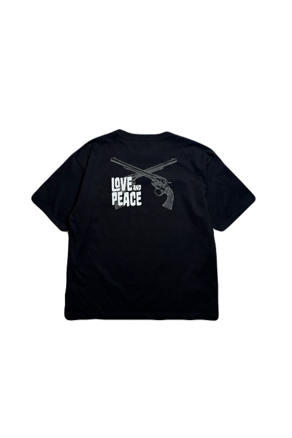 ORG/CO S/TEE LAP/GUN / オーガニックコットン ショートスリーブ Tシャツ / ラブアンドピース クロスガン プリント
