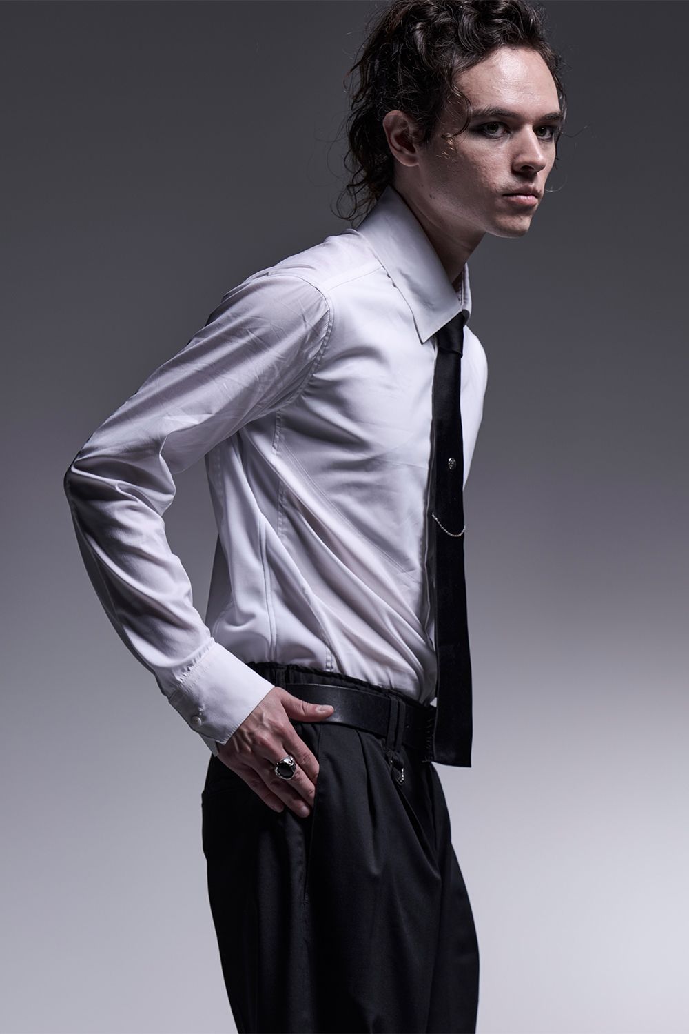 Silky Loan Side Rib Shirt / シルキーローン サイドリブシャツ
