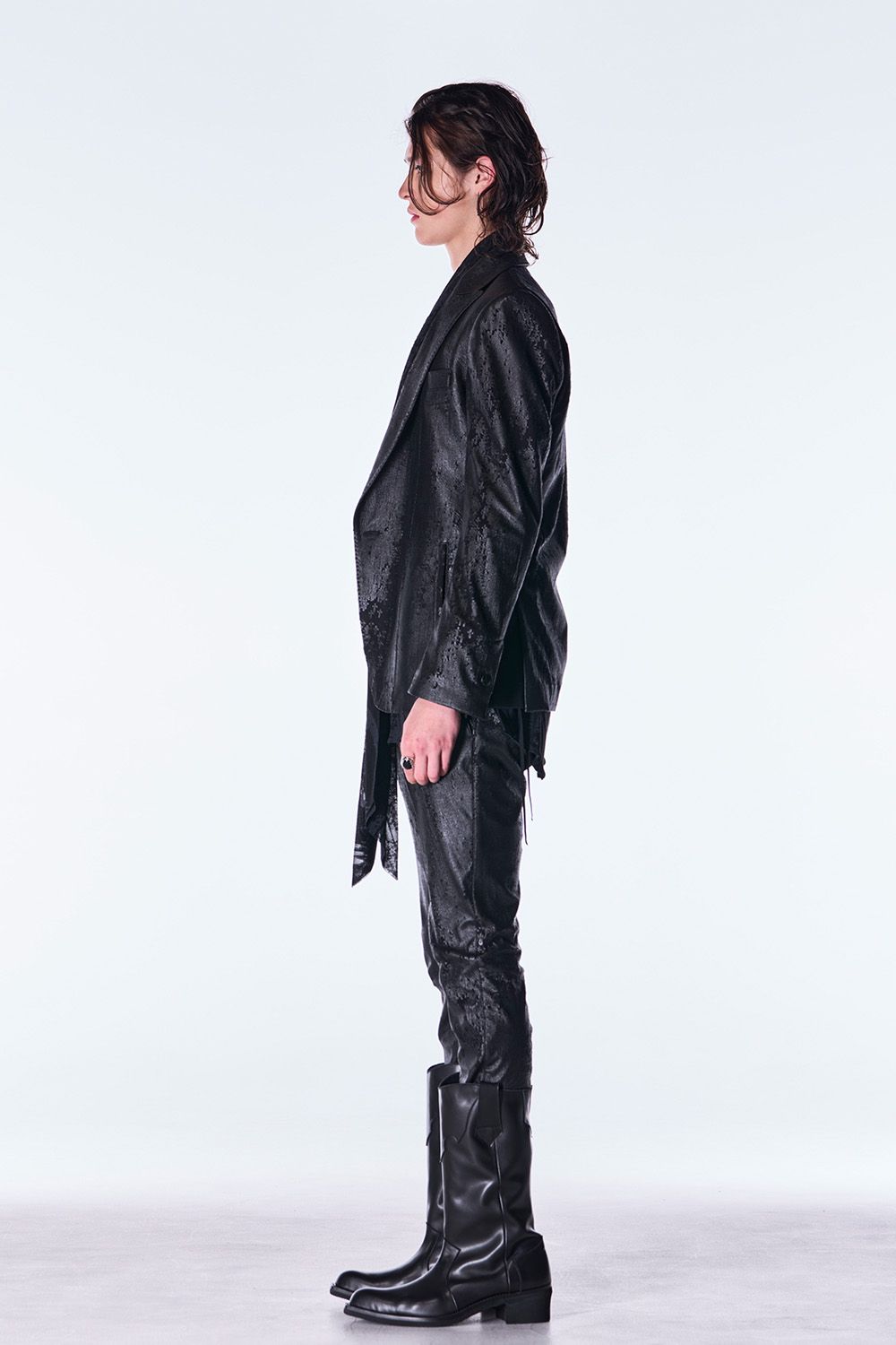 Cross Dot Fleece Peaked Jacket / クロス ドット フリース ピークド ジャケット