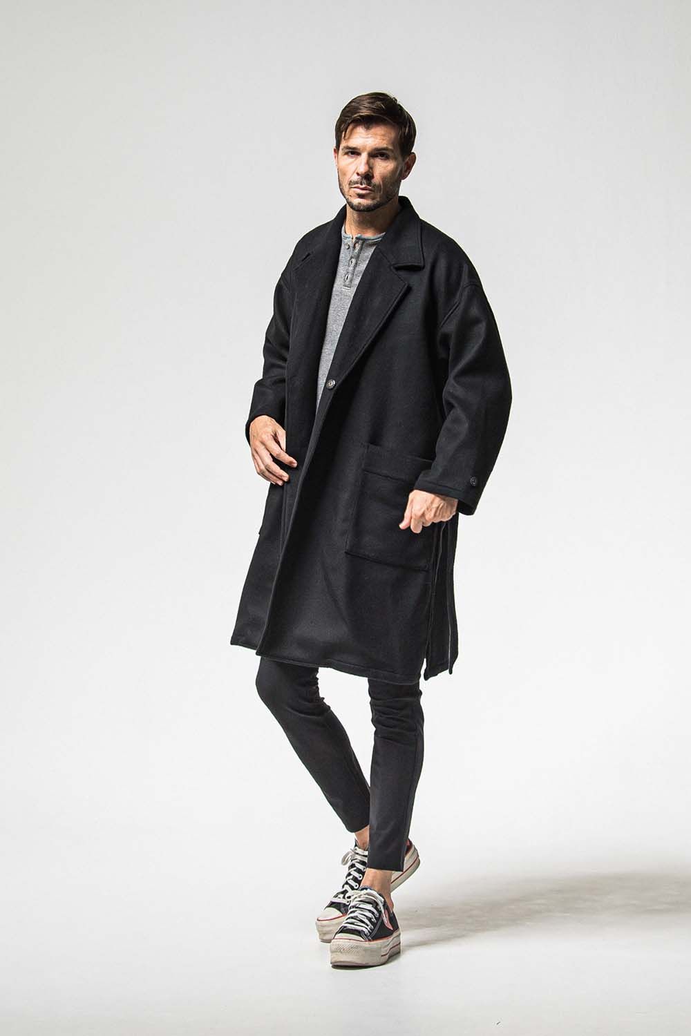 GOWN OVER COAT / オーバーサイズ ガウン コート