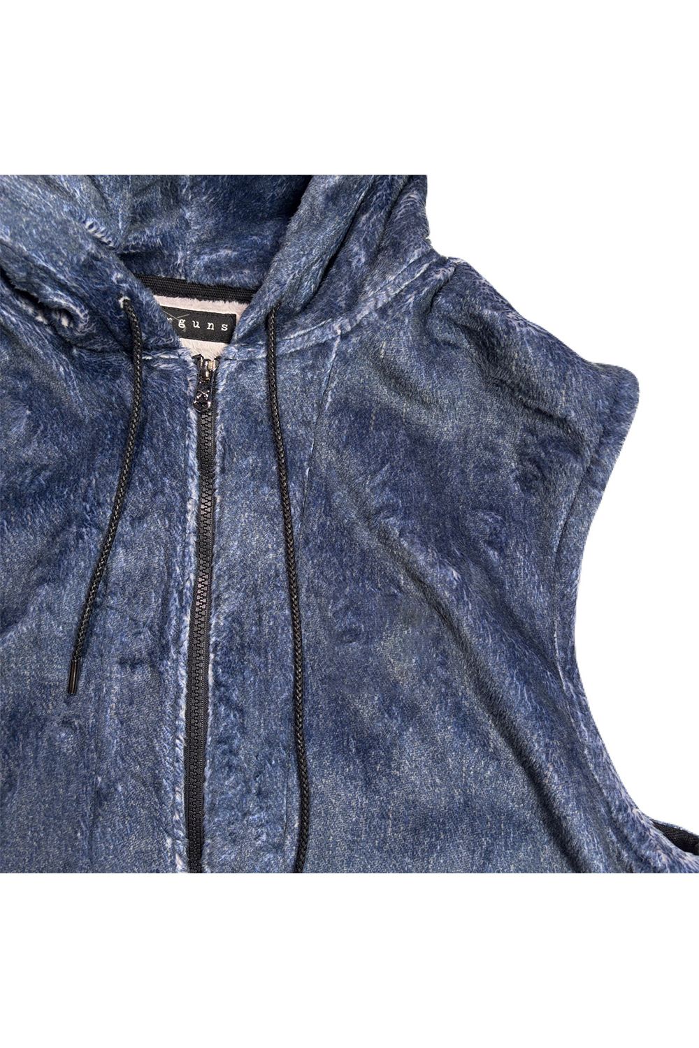 FLEECE DENIM VEST / フリース デニム ベスト