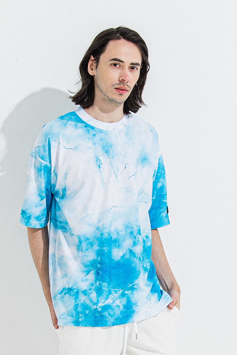 MARBLE RASH OVER T / マーブル オーバーサイズ ラッシュガード Tシャツ