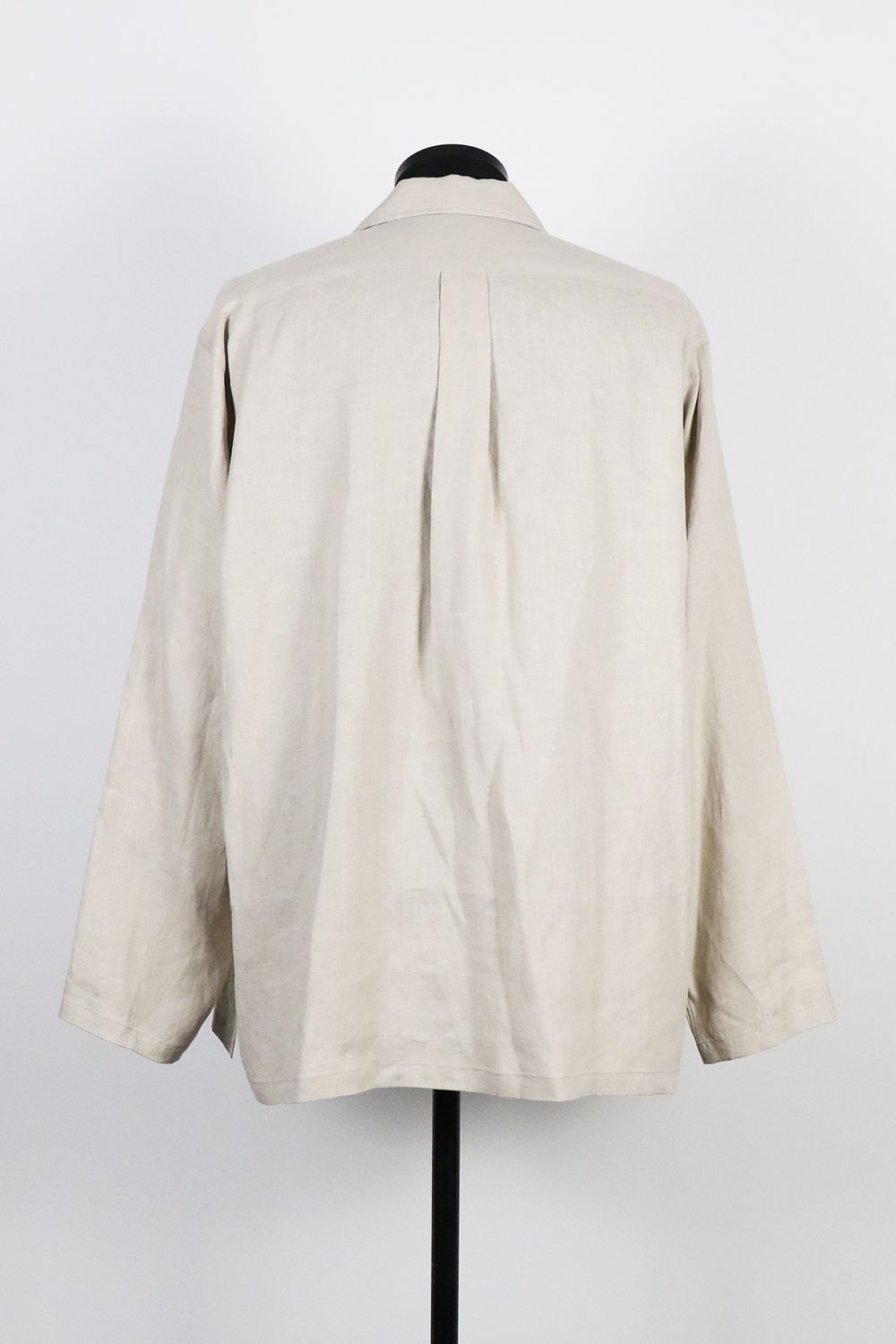新品MARKAWAREマーカウェア22SS定番ヘンプオープンカラーシャツ白3 markaware MARKAWARE (マーカウェア) HEMP SHIRTING OPEN COLLAR