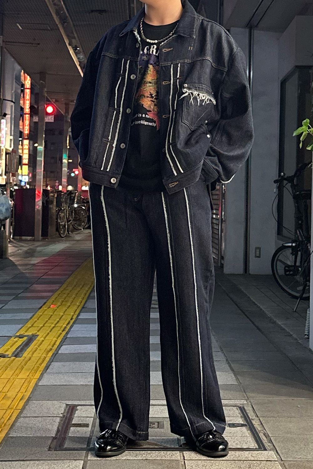 Loose twist yarn denim BL / ルーズ ツイスト ヤーン デニム ブルゾン