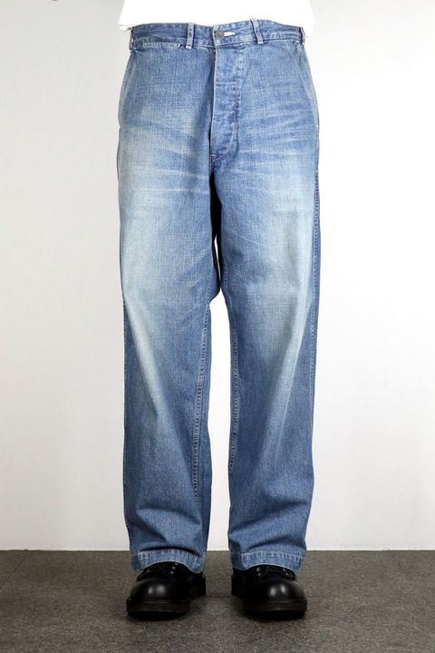 ORGANIC COTTON 10oz DENIM U.S.ARMY DENIM PANTS / オーガニックコットン 10オンス USアーミー デニム パンツ