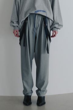 Suspenders 4tuck trousers / サスペンダー 4タック トラウザーズ