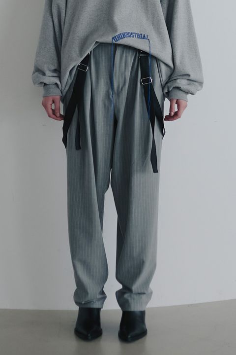 Suspenders 4tuck trousers / サスペンダー 4タック トラウザーズ