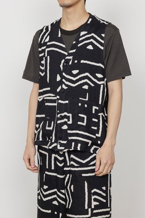 LINEN TROPICAL FIELDMAN VEST / リネントロピカル フィールドマンベスト