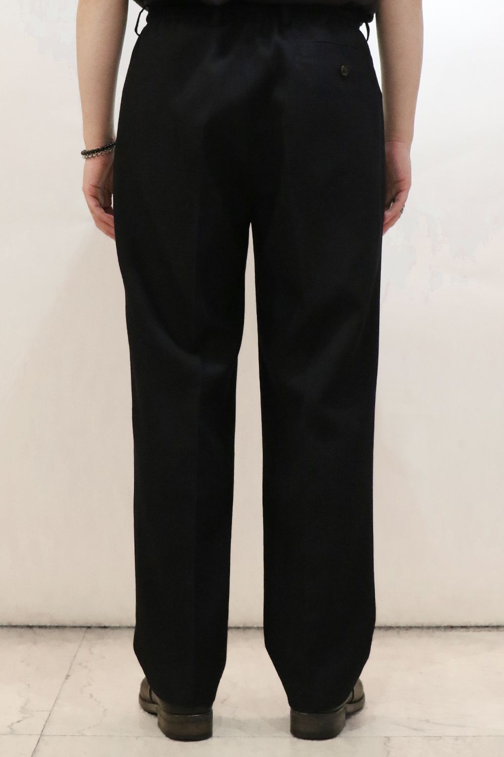 ORGANIC WOOL HONEYCOMB COMFORT FIT EASY TROUSERS / オーガニックウール ハニカム コンフォートフィット イージートラウザーズ