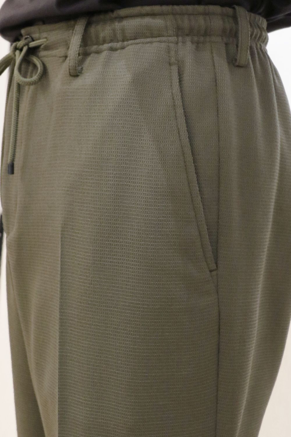 MARKAWARE - ORGANIC WOOL HONEYCOMB COMFORT FIT EASY TROUSERS
