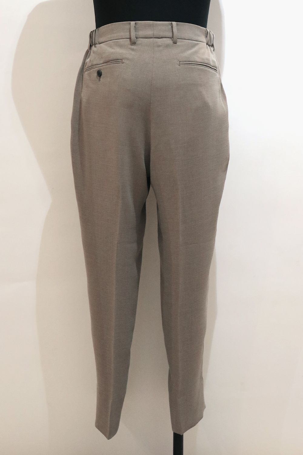 MELANGE TWILL SHIRRING TROUSERS / メランジ ツイル シャーリング トラウザーズ