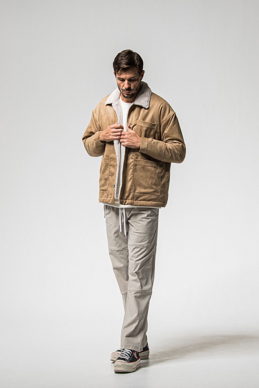 JOHNSON LINE HEAT WIDE TUCK PANTS / ジョンソン ヒート ワイドタックパンツ