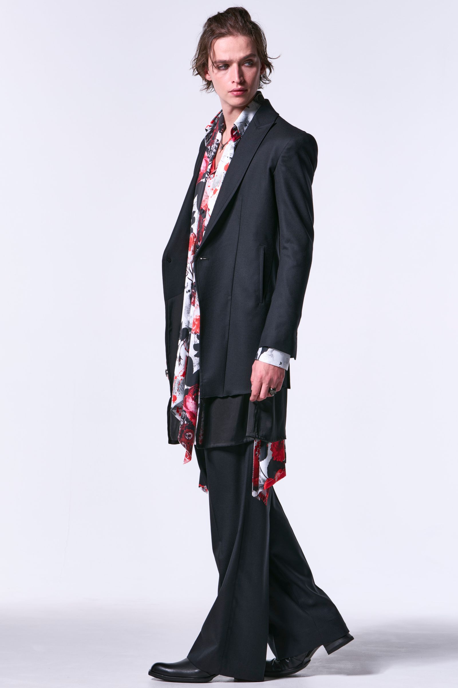 72Saxony 2Tuck Wide Slacks / サキソニーウール 2タックワイドスラックス