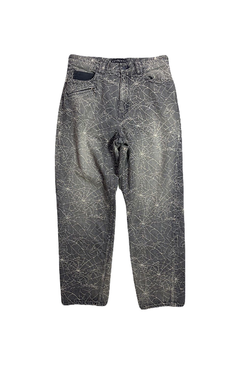 SPIDER JAQ DENIM PT / スパイダー ジャガード デニム パンツ