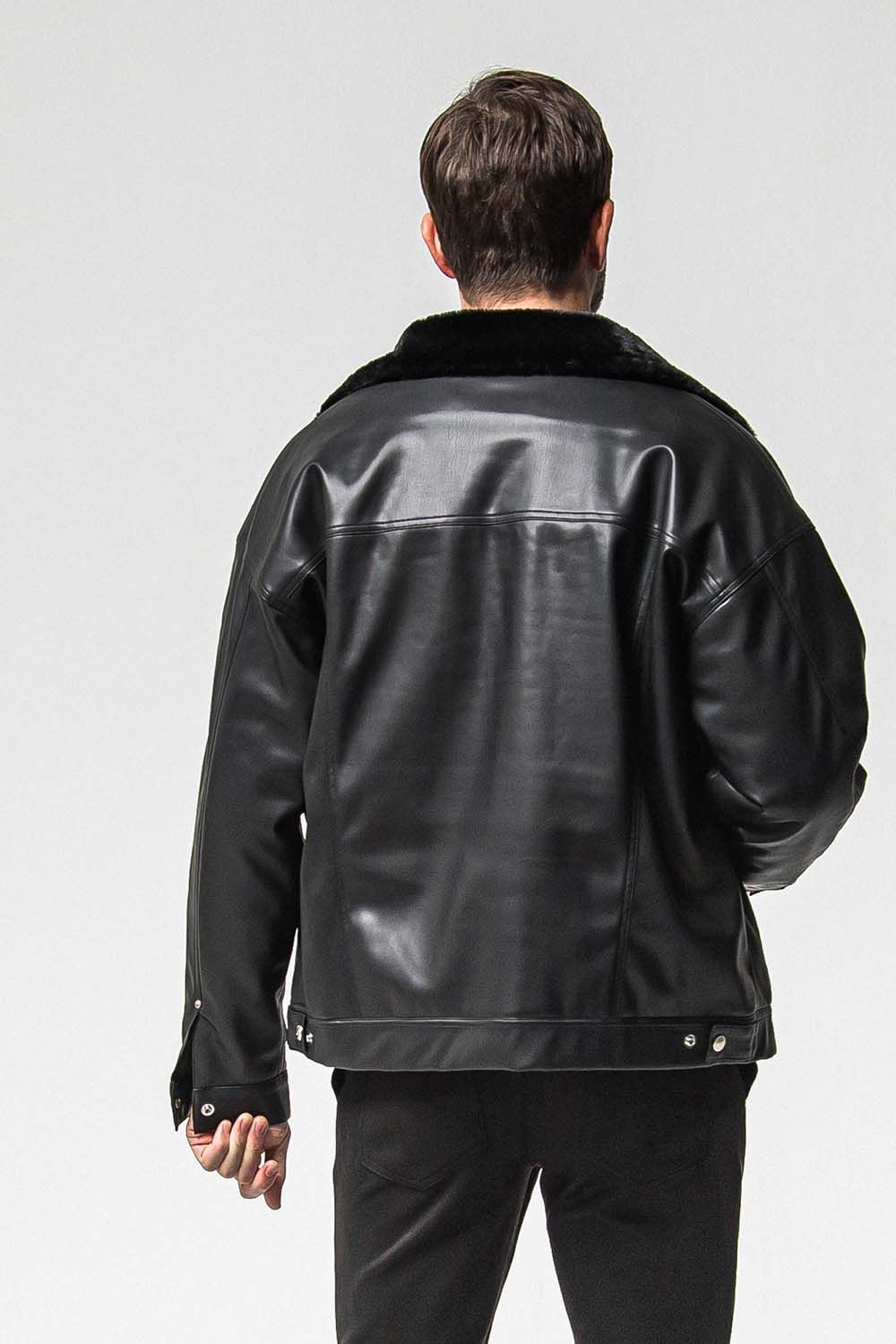 LEATHER FUR OVER G  / レザー ファー オーバー Gジャン