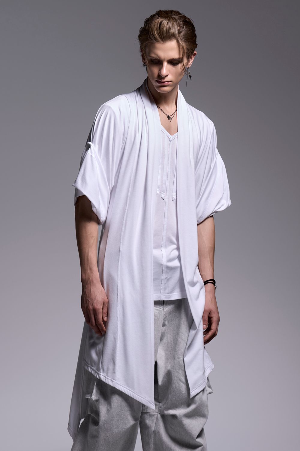 BEATENJIKU KIMONO-Sleeve Cardigan / ベア天竺 着物スリーブ カーディガン