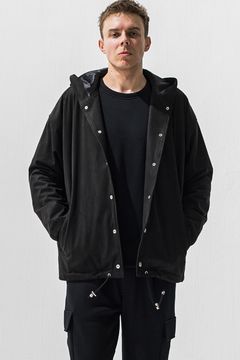 suede coach hoodie / エコスエード コーチ フーディー