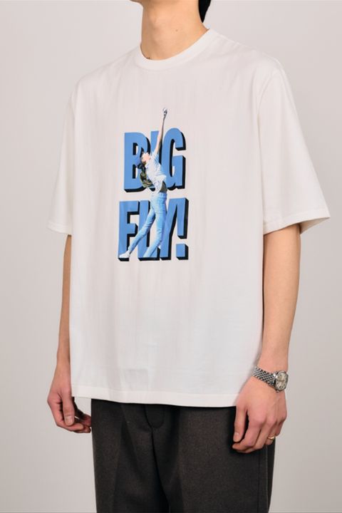 40/2 COTTON CIRCULAR KNIT Tee Yuji Takeuchi "kat" / オーガニックコットン フォトグラファー 竹内裕二 コラボレーション Tシャツ