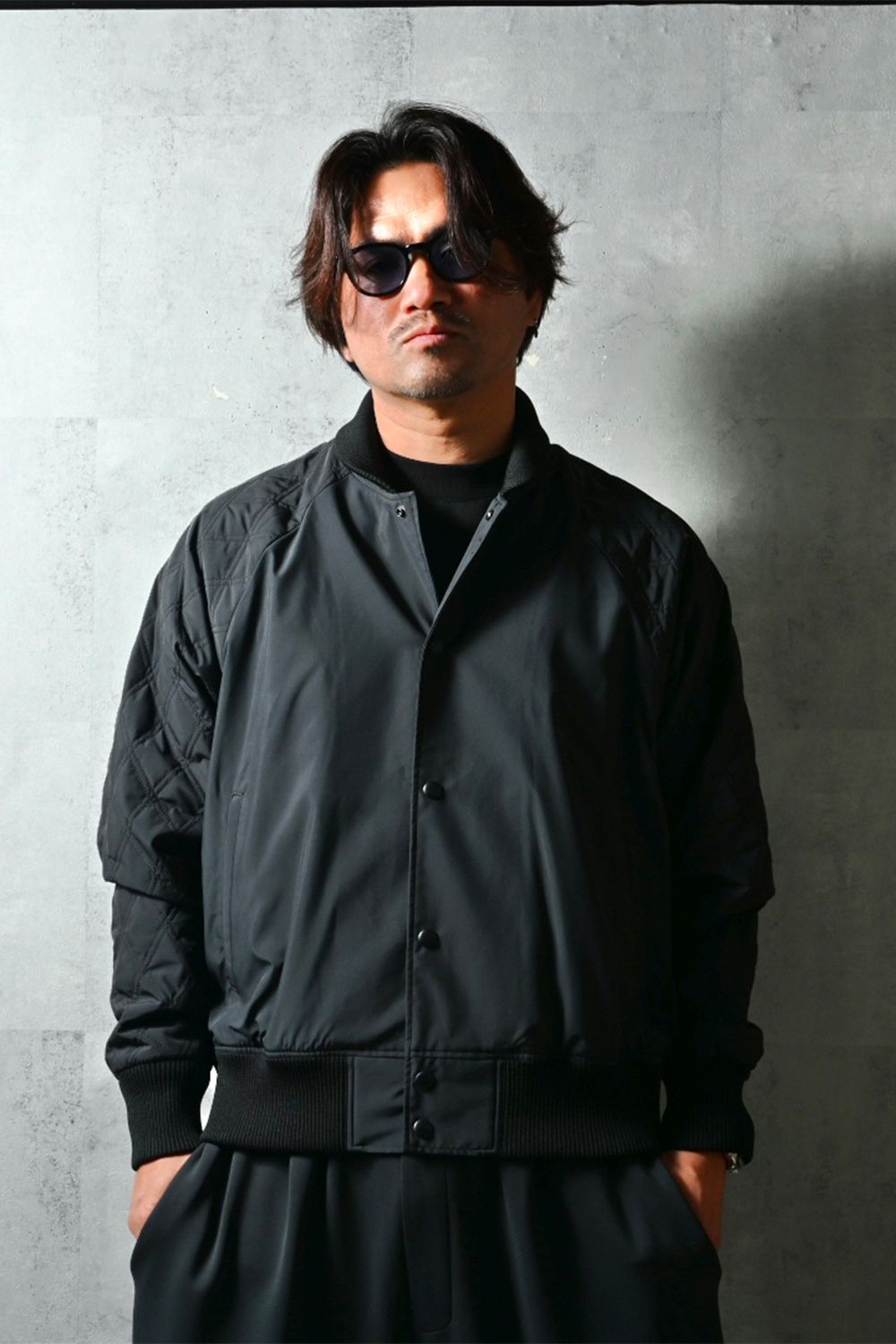 PB Varsity jacket / ラグランスリーブ キルティング バーシティージャケット