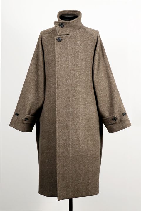 STAND COLLAR BELTED COAT / スタンド カラー ベルテッド コート