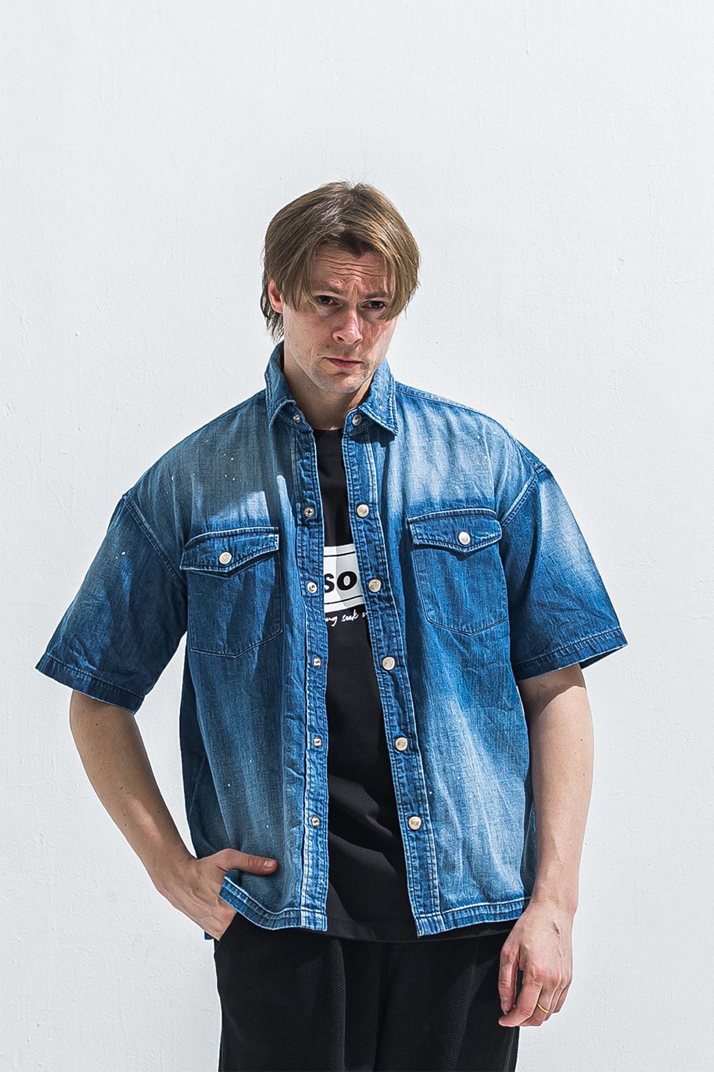 HALF DENIM SHIRTS / ハーフ デニム シャツ