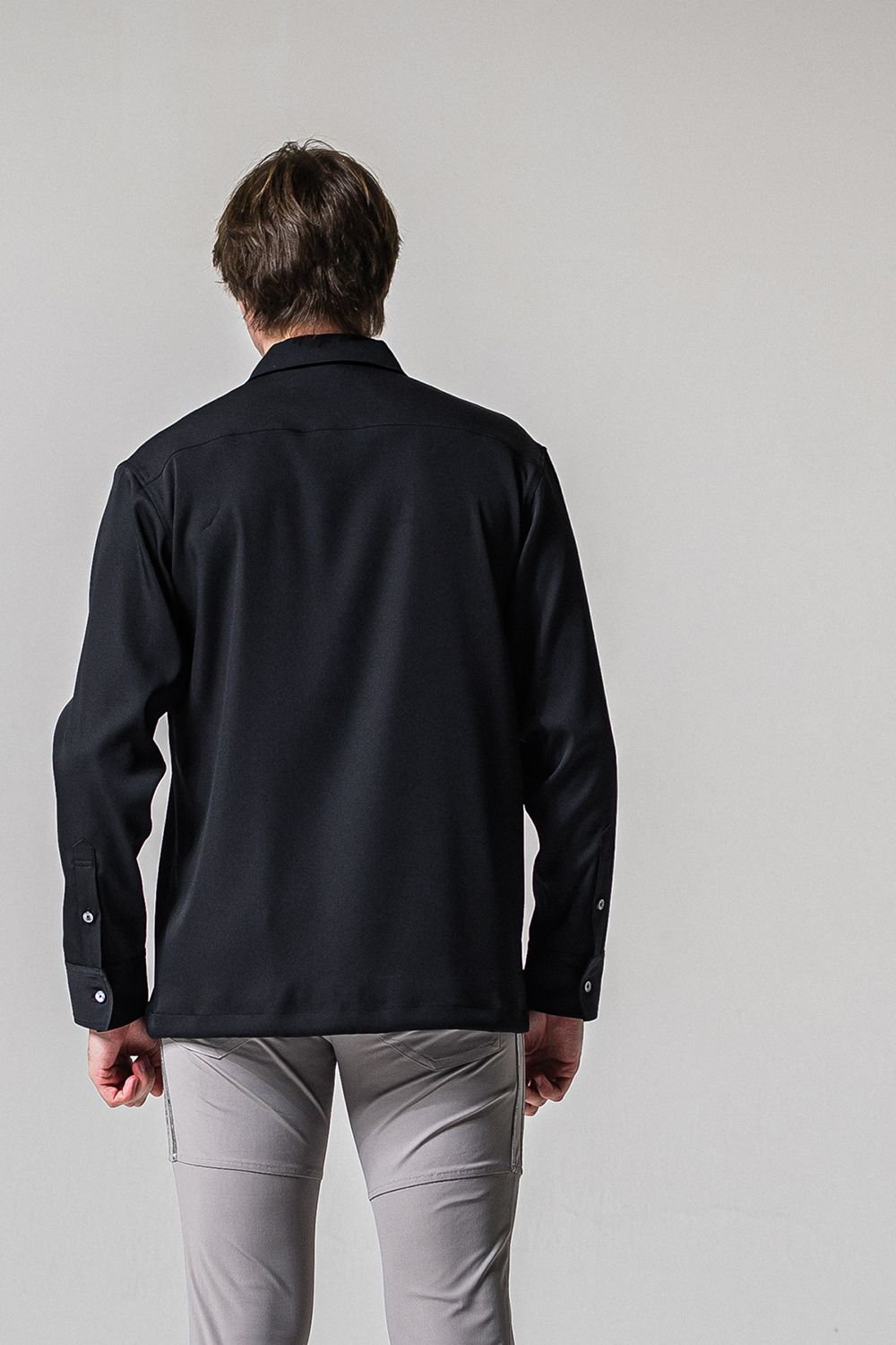 PULLOVER SATIN SHIRT / プルオーバー サテン シャツ