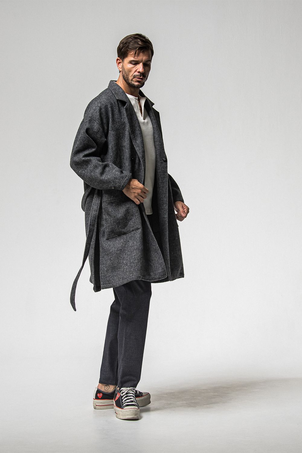 GOWN OVER COAT / オーバーサイズ ガウン コート