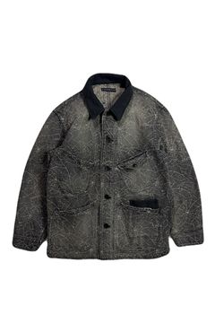 SPIDER JAQ DENIM JKT / スパイダー ジャガード デニム ジャケット