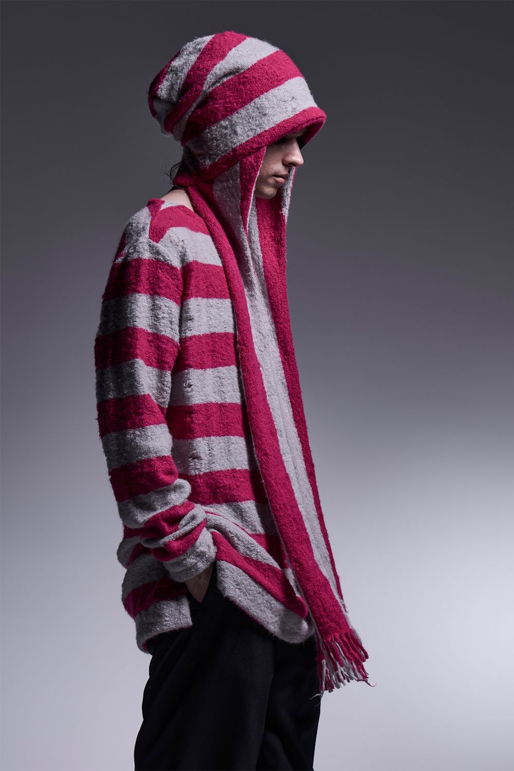 Border Stole Cap / ボーダー ストールキャップ