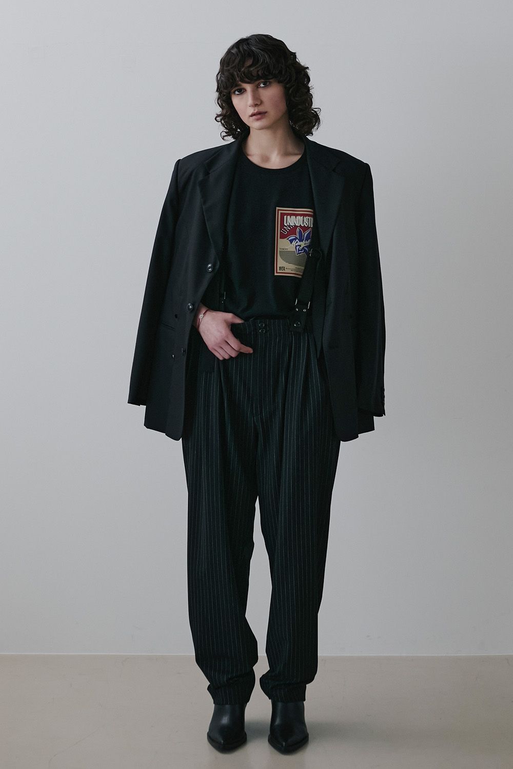 Suspenders 4tuck trousers / サスペンダー 4タック トラウザーズ