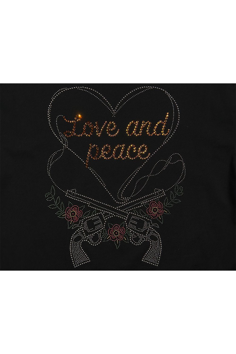 〈レディース〉HEART CROSSGUN T / ハート クロスガン Tシャツ