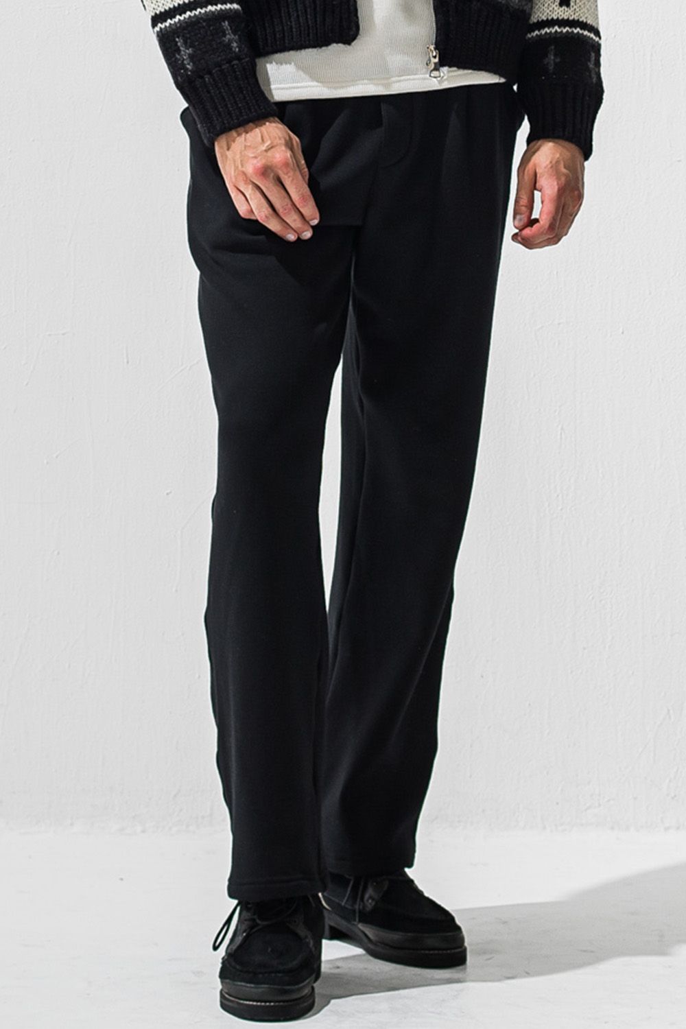 VELOURS FLEECE WIDE TUCK PANTS / ベロア フリース ワイド タックパンツ