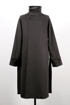 STAND COLLAR BELTED COAT / スタンド カラー ベルテッド コート