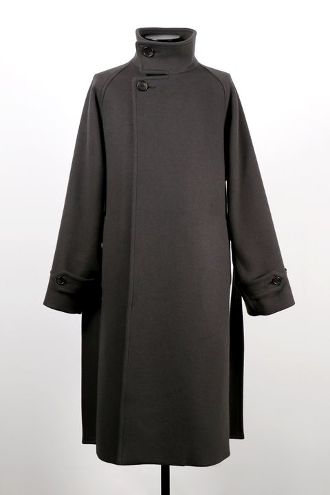 STAND COLLAR BELTED COAT / スタンド カラー ベルテッド コート